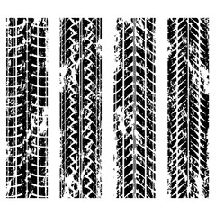 Tire tracks grunge