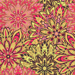 Seamless mandala pattern