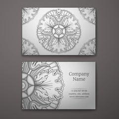 Business card  in Baroque Style.