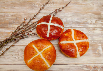  hot cross buns and catkins