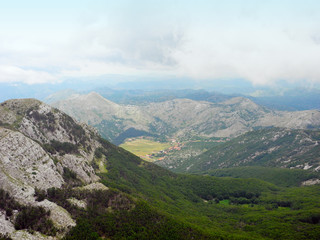 Naklejka premium View from mount Lovcen, Montenegro.