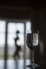 reflection of woman