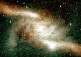 galaxy in a free space