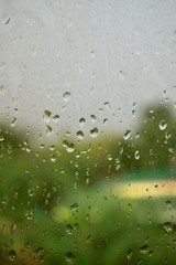 Falling Rain Water Drops Background Texture