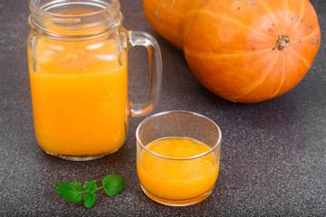 Fresh Tasty Vitamin Pumpkin Smoothie
