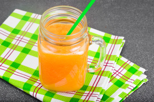 Fresh Tasty Vitamin Orange Smoothie