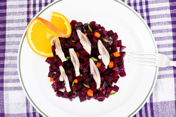 Beetroot Salad with Herring