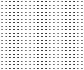 Naklejka premium Wektor sześciokąt nowoczesny wzór geometrii bez szwu, czarno-białe plastra miodu abstrakcyjne geometryczne tło, subtelny nadruk poduszek, monochromatyczne retro tekstura, projektowanie mody hipster