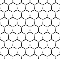 Vector modern seamless geometry pattern hexagon, black and white abstract geometric background, pillow print, monochrome retro texture, hipster fashion design