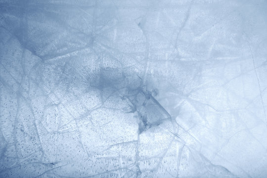 Cracked blue ice background