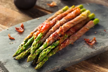 Foto op Plexiglas Homemade Prosciutto Wrapped Asparagus © Brent Hofacker