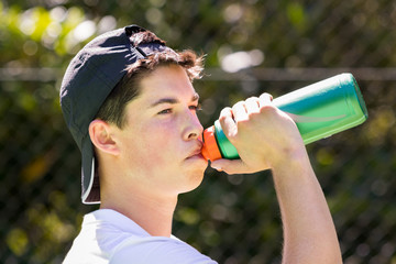 Man Drinking Water
