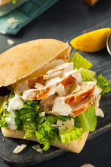 Homemade Chicken Caesar Sandwich