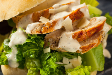 Homemade Chicken Caesar Sandwich