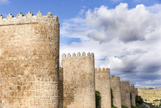 city wall of &Aacute;vila, Spain