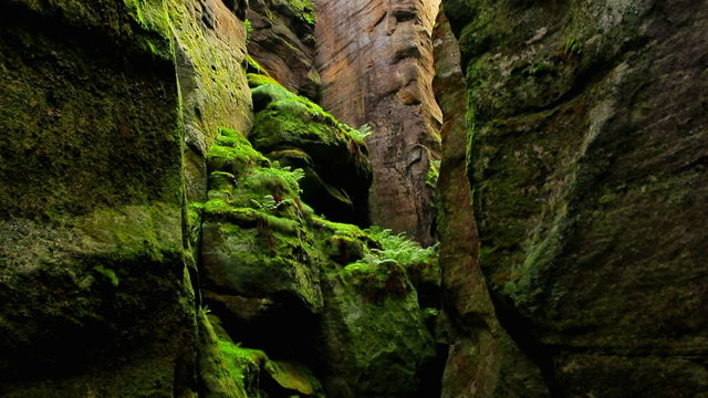 Caves and mountains in Adrspach Czech
