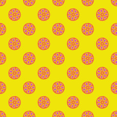 Seamless vector pattern with abstract fruits