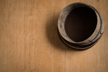 High-Angle Shot of Pair of Wooden Rings