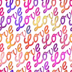 Seamless colorful love texture,