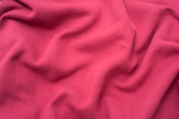 Rumpled Red Cloth Fabric Swatch