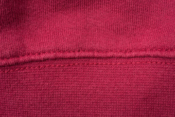 Red Cloth Seam Swatch
