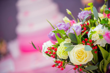 свадебная цветочная композиция