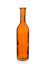 Empty Orange Bottle Vase