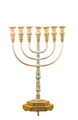 Fototapeta premium Menorah, jewish candle holder