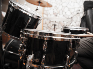 Drums detail in studio