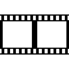 Vector Film Strip Illustration on White