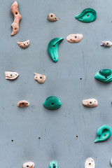 Artificial rock climbing wall for exercise