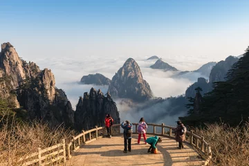 Photo sur Plexiglas Monts Huang Mont Huangshan à Anhui, Chine.