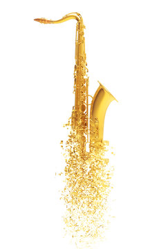 Saxophone - particle disintegration