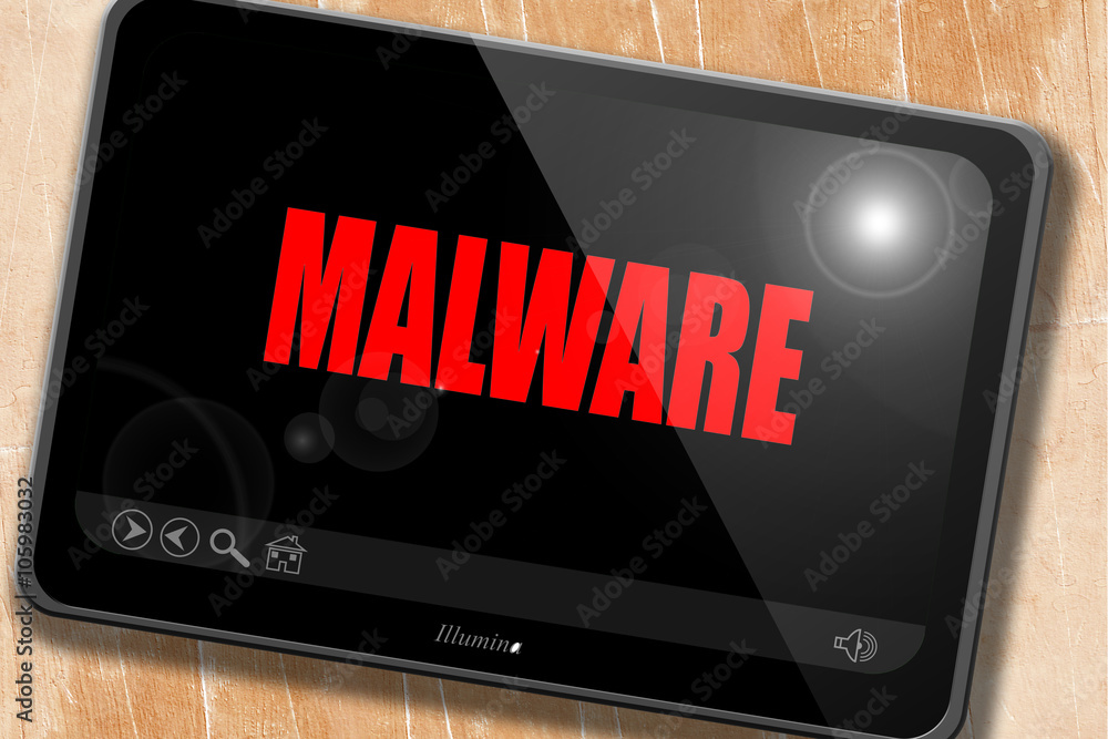 Poster malware computer background
