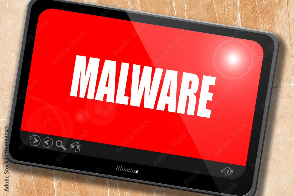 Poster malware computer background
