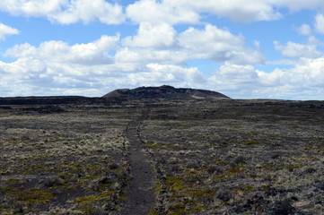 The national Park Pali Aike in the South of Chile.