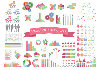 Collection business concept infographic ;Vector Illustration