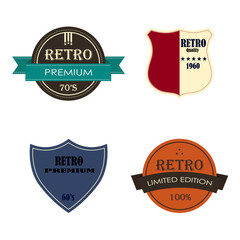 Set of retro vintage badges and labels
