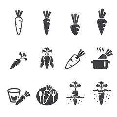 carrot icon set