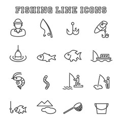 fishing line icons