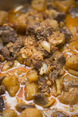 Massaman beef curry or Gaeng massaman nua