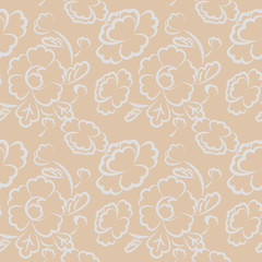 Flora seamless pattern, flower background