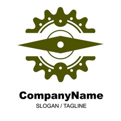 compass vector logo icon