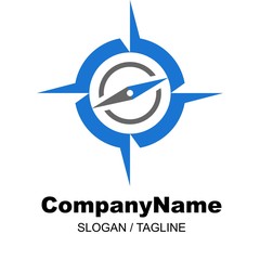 compass vector logo icon