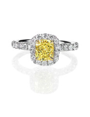 yellow diamond colored engagement ring topaz citrine