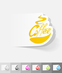 realistic design element. coffee