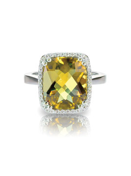 yellow diamond colored engagement ring topaz citrine