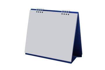 Blank paper desk spiral calendar