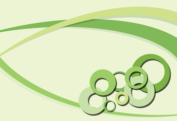 green circles background