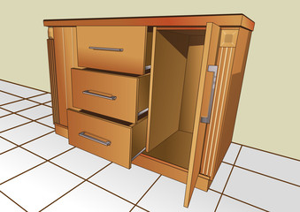 small cupboard